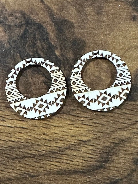 Tribal Aztec Earring DIY Unfinished, Unfinished, Wooden Earring, Unfinished, DIY, Blank Charm, DIY Earring Tribal Aztec, Earrings