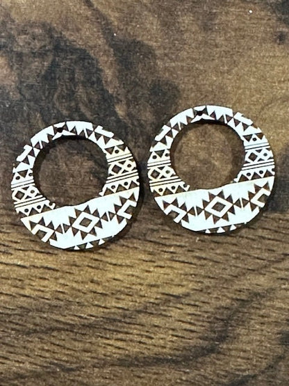 Tribal Aztec Earring DIY Unfinished, Unfinished, Wooden Earring, Unfinished, DIY, Blank Charm, DIY Earring Tribal Aztec, Earrings