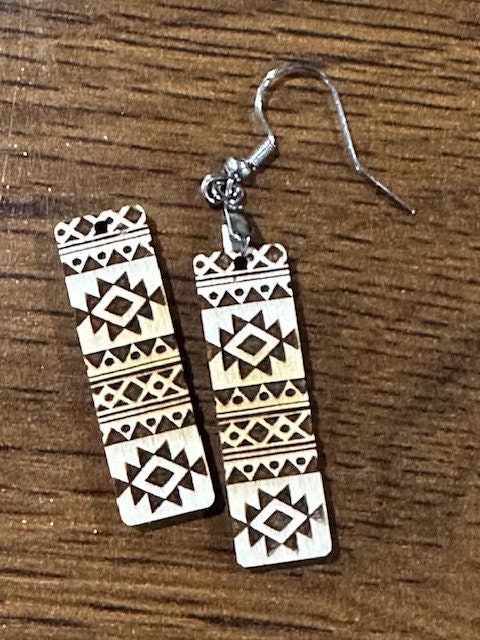Tribal Aztec Earring DIY Unfinished, Unfinished, Wooden Earring, Unfinished, DIY, Blank Charm, DIY Earring Tribal Aztec, Earrings