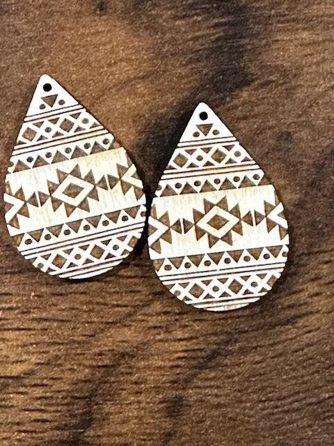 Tribal Aztec Earring DIY Unfinished, Unfinished, Wooden Earring, Unfinished, DIY, Blank Charm, DIY Earring Tribal Aztec, Earrings