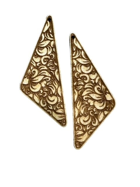 Aztec Earring DIY Unfinished / Unfinished, Wooden Earrings / Unfinished, DIY / Blank Charm, DIY Earring Aztec, Earrings, Wood cut-outs