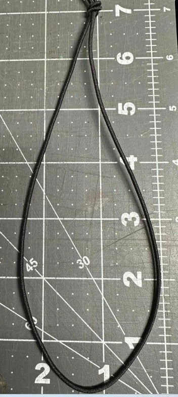 Elastic Cord 2mm Thick, Cord Elastic, Black or White Car Charm String, Stretchy Cord for Crafts, Elastic String for DIY, Durable Craft Cord