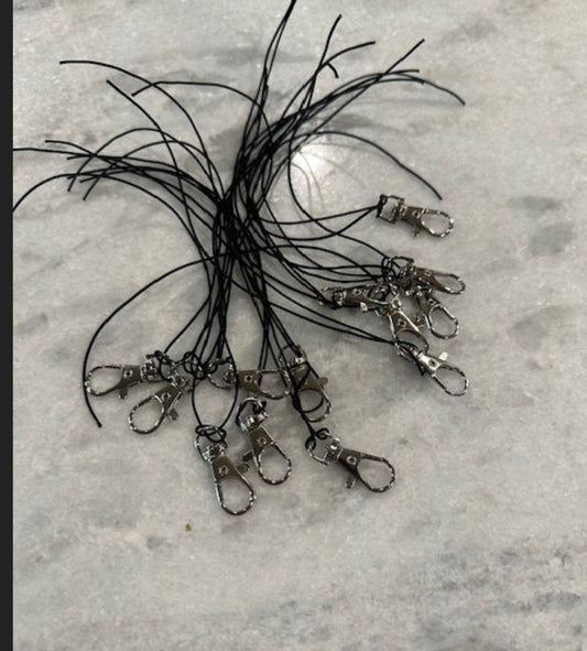 1mm Elastic Cord with Hook: Freshie Hanger String