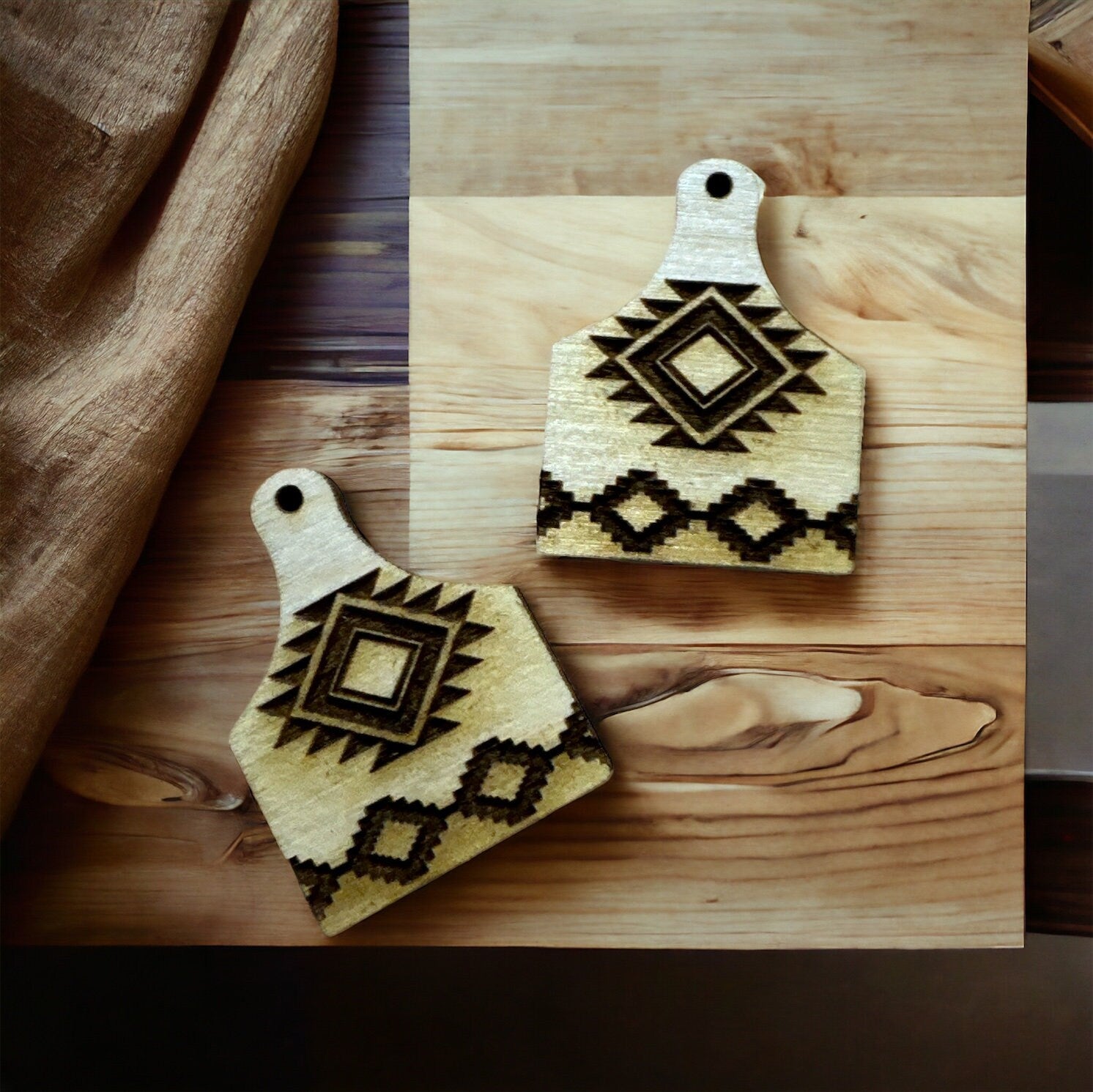 Cowtag Western Earring DIY Unfinished