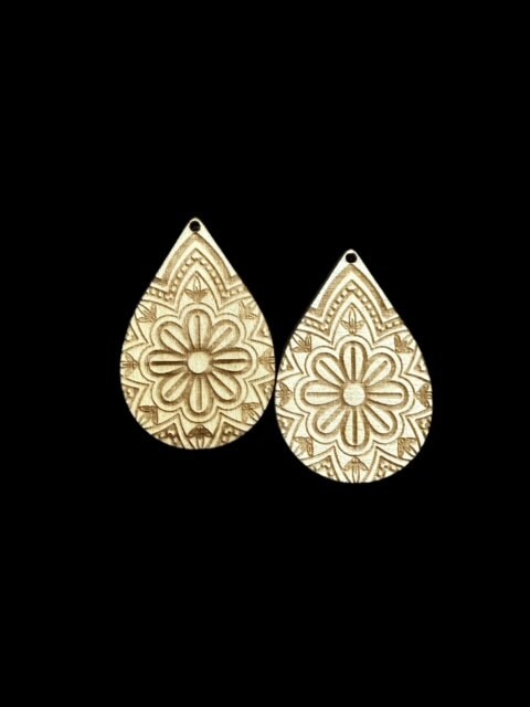 Mandala earrings, DIY unfinished, wooden earrings, blank, charm earrings, wood cut, fancy, earring project, unfinished