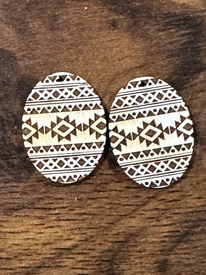 Tribal Aztec Earring DIY Unfinished, Unfinished, Wooden Earring, Unfinished, DIY, Blank Charm, DIY Earring Tribal Aztec, Earrings