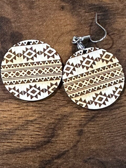 Tribal Aztec Earring DIY Unfinished, Unfinished, Wooden Earring, Unfinished, DIY, Blank Charm, DIY Earring Tribal Aztec, Earrings