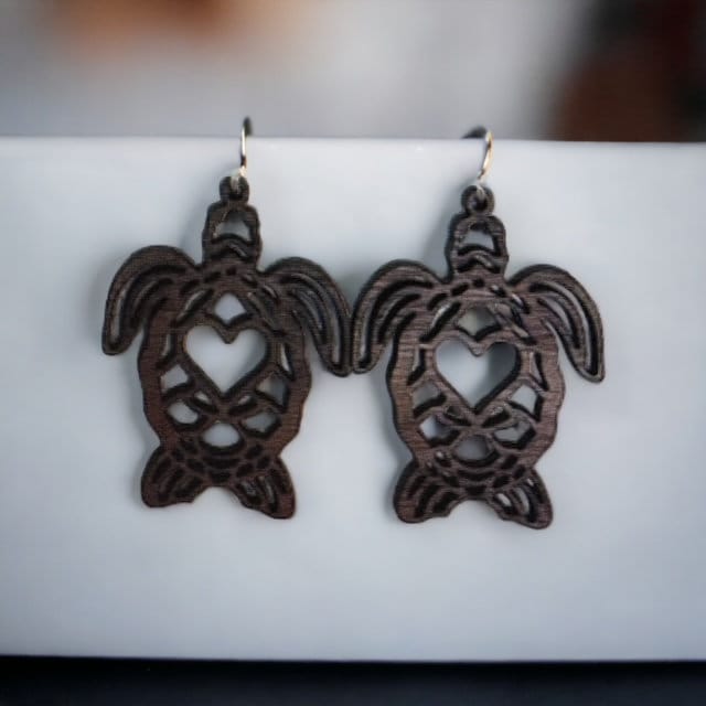 Turtle Earring DIY Unfinished, Unfinished Earrings, Wooden Earrings, Unfinished, DIY, DIY Western, Earrings, Wood cut, Turtle Earring