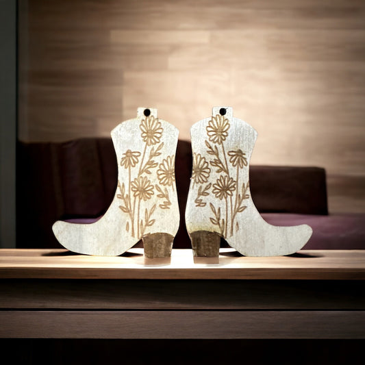 DIY Wildflower Boot Earring, unfinished