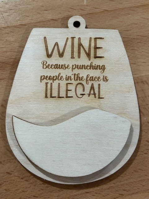DIY Wine Charm, Unfinished Wooden Car Charms, Blank Wine Ornament, DIY Wine Ornament, Unfinished Charm, Craft Charm, Wooden Wine Decoration