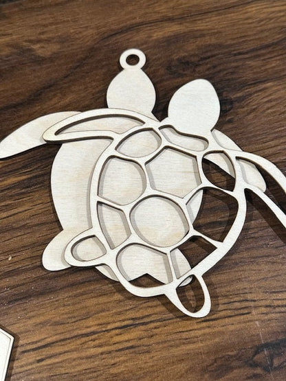 Unfinished DIY Beach Theme Vol 1, Beach Charms Unfinished, Wooden Ornaments, Unfinished, DIY, Blank Charm, Beach