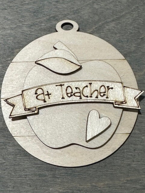 Teacher Ornaments, Teacher Car Charms, DIY Ornaments, Teacher Gift, Custom Teacher Ornaments, Holiday Decorations, gift, teacher gifts