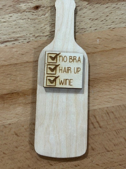 DIY Wine Charm, Unfinished Wooden Car Charms, Blank Wine Ornament, DIY Wine Ornament, Unfinished Charm, Craft Charm, Wooden Wine Decoration