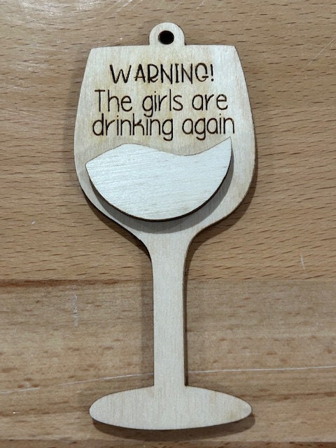 DIY Wine Charm, Unfinished Wooden Car Charms, Blank Wine Ornament, DIY Wine Ornament, Unfinished Charm, Craft Charm, Wooden Wine Decoration