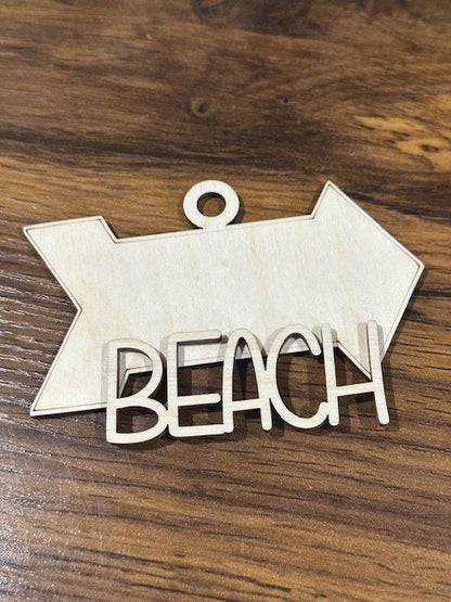 Unfinished DIY Beach Theme Vol 1, Beach Charms Unfinished, Wooden Ornaments, Unfinished, DIY, Blank Charm, Beach