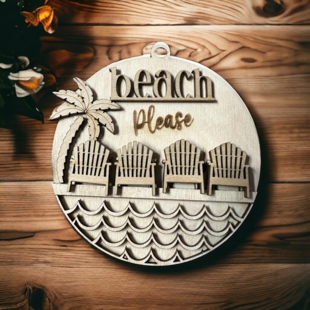 DIY Summer, Beach Car Charm, Hello Summer Ornament
