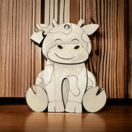 DIY Holstein Cow car charm, Cow, Holstein car charm, Farm Cow,Spotted Cow Head / Cow Charm/ Unfinished