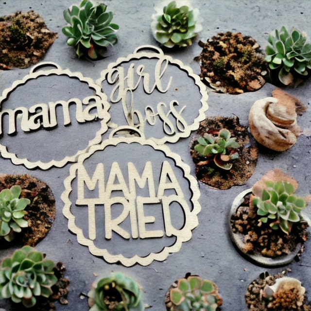 DIY Wavy Car Charm, Mama DIY, Unfinished, Charm, Bag Charm, DIY Car charm, Curvy Mom, Sports, Gigi Girl Mom, Wifey, Mama