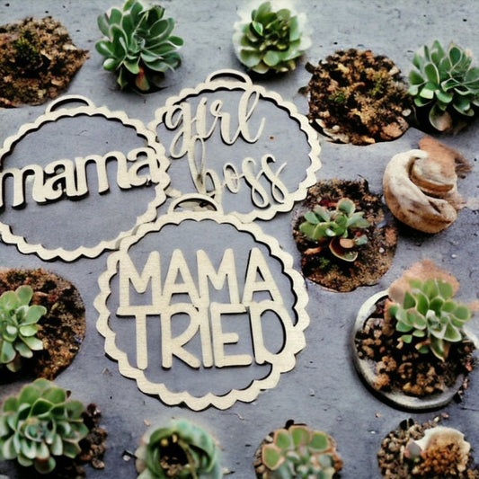 DIY Wavy Car Charm, Mama DIY, Unfinished, Charm, Bag Charm, DIY Car charm, Curvy Mom, Sports, Gigi Girl Mom, Wifey, Mama
