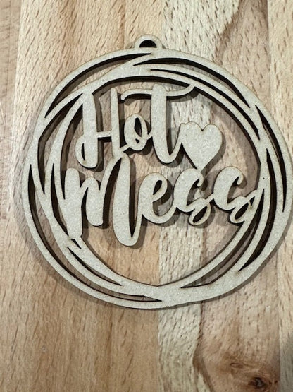 Sassy DIY Wooden Car Charms, Unfinished Custom Charm, Blank Wood Charms, Crafting, DIY Car Accessories, Sassy Car Décor, Custom Design Ready