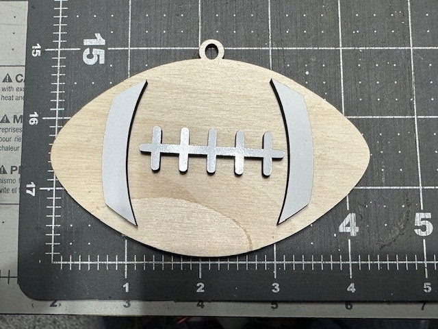 Unfinished Football DIY Sports Charms/ Football Charms Unfinished / Wooden Charms / Unfinished / DIY / Blank Charm / Football