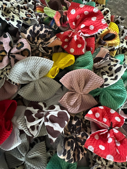 Bullet Small Bows Bundle, Freshener Bows, Decorative Bows, Freshie Bullet Bows, Printed Bows, Solid Bows, Cute Bow Pack, Craft Accessories