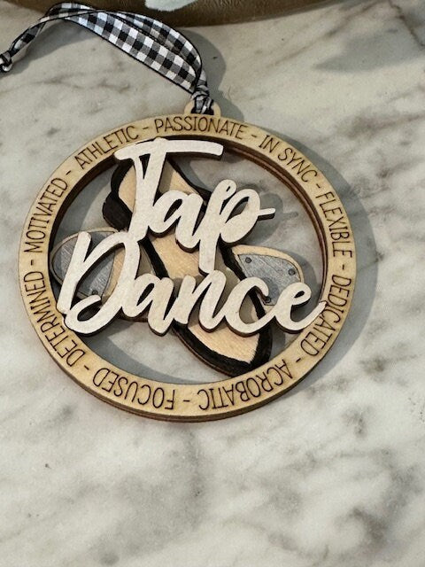 Tap Dancer Ornament, Dance Ornament, Dance Charm, Teen Christmas Gift, Christmas Ornament, Christmas Gift, Tap Dance Gift