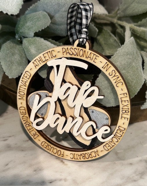 Tap Dancer Ornament, Dance Ornament, Dance Charm, Teen Christmas Gift, Christmas Ornament, Christmas Gift, Tap Dance Gift