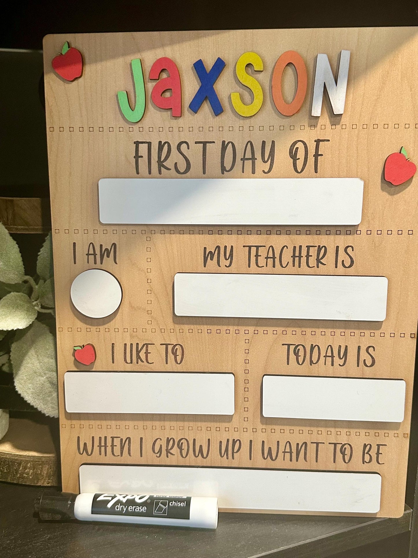 First Day of School sign / Kids School / School Signs / Pre-K / School Sign for Kids / Name Plaque / Custom Sign