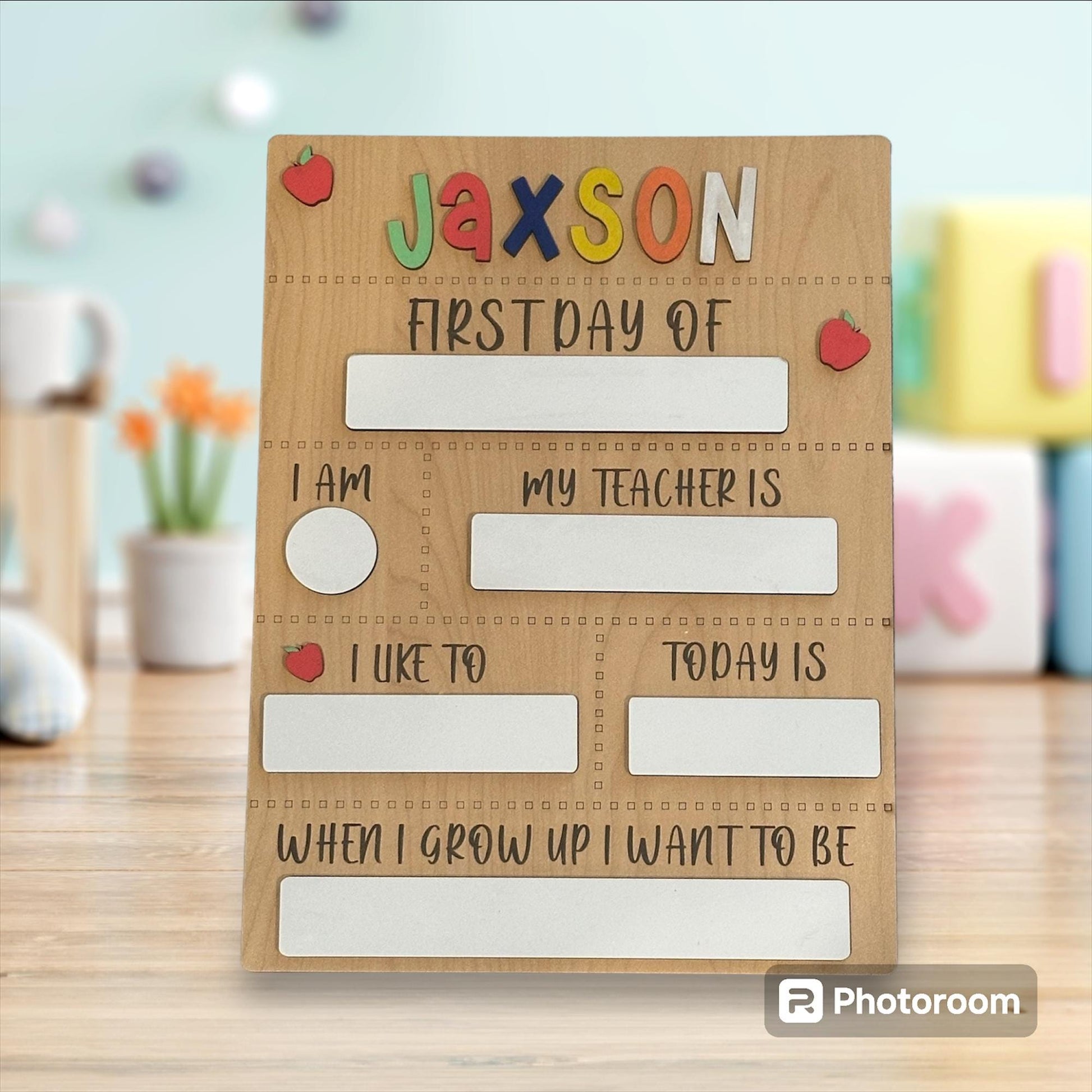 First Day of School sign / Kids School / School Signs / Pre-K / School Sign for Kids / Name Plaque / Custom Sign