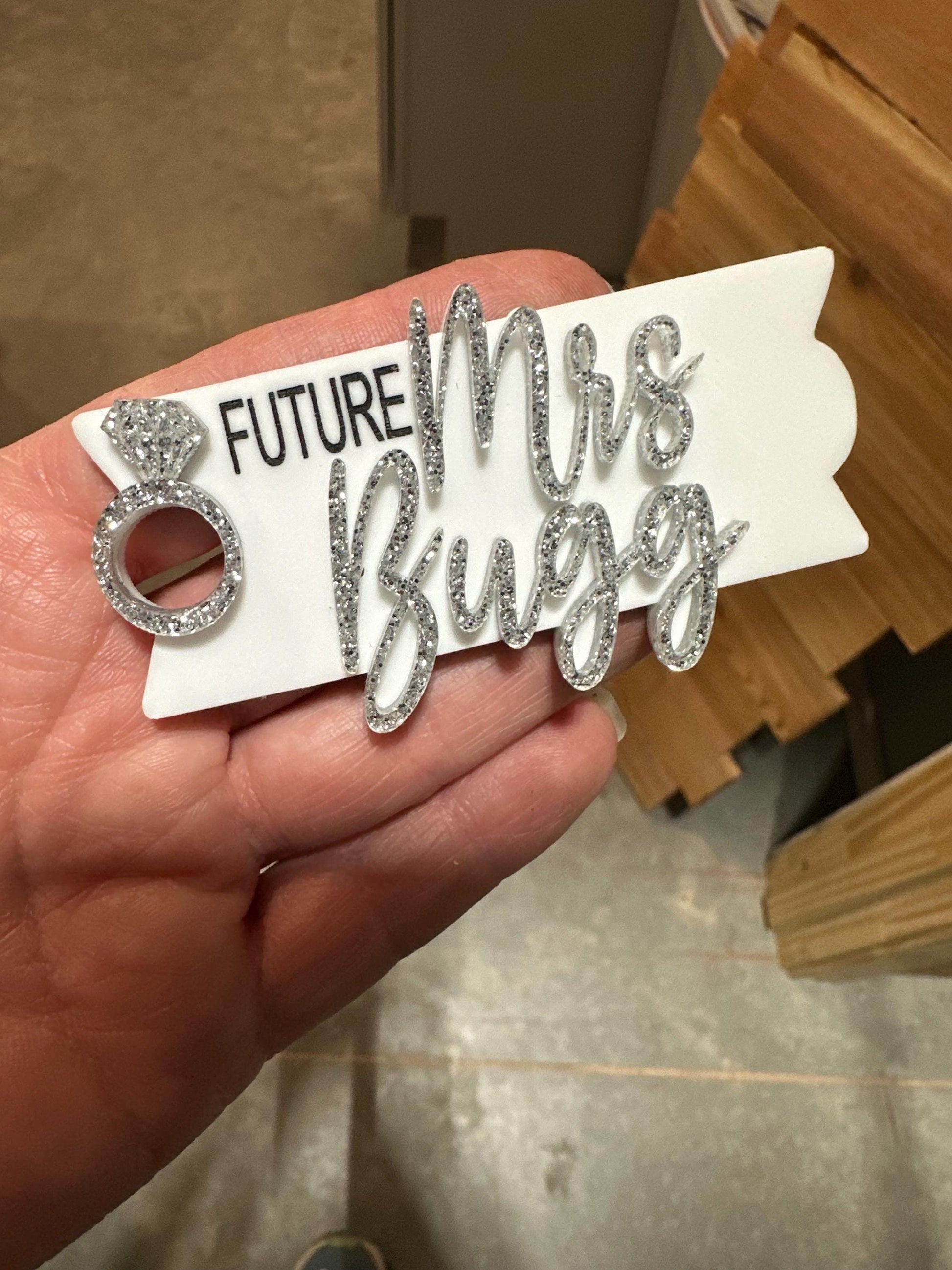 Future Mrs. Stanley Topper, Personalized Bride to Be Cup Topper, Custom H2O Stanley Topper, Wedding Topper, Future Wife Stanley Accessory