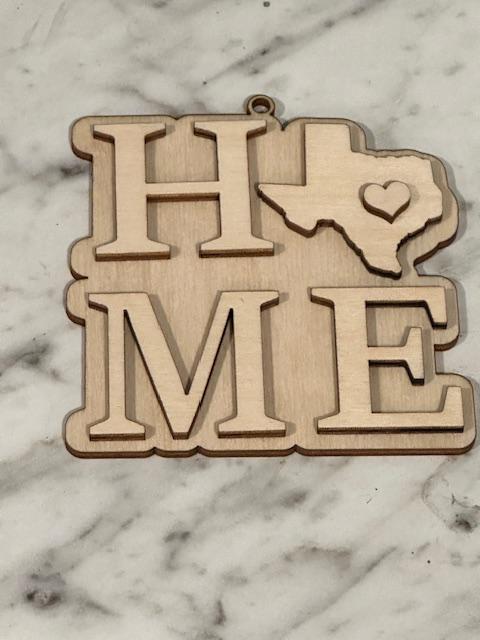 Unfinished DIY Texas, Texas State, State Car charms, Home State Car Charms, Texas Charms, Texas State Charms, Wooden DIY Charm