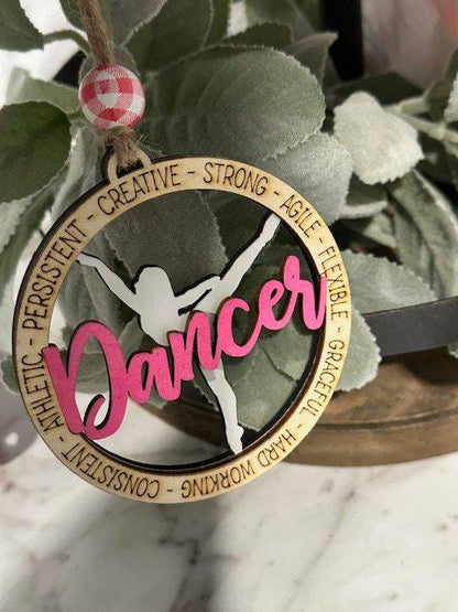 Dancer Ornament, Dance Ornament, Dance Charm, Teen Christmas Gift, Christmas Ornament, Christmas Gift. Dancer Gift, Christmas Ornament