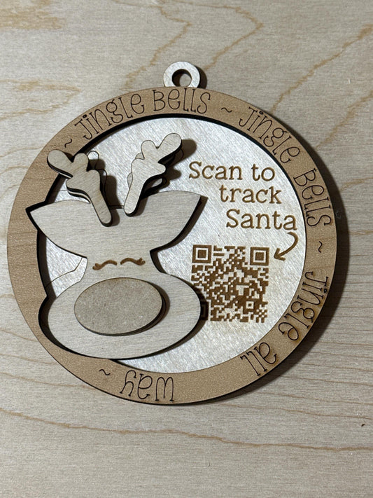 Reindeer, unfinished ornaments, holiday crafts, Santa tracker ornaments, unfinished wood ornament, DIY decor, Reindeer Craft, DIY