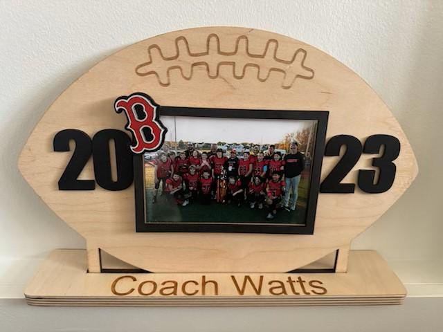 Personalized Desktop Football Coach Sign, Custom Gifts for Football Coach, PE Coach Gift, Personalized Coach Gifts, Unique Gifts for Coaches