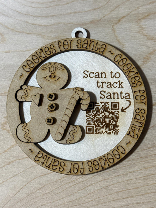 Gingerbread, unfinished, ornaments, holiday craft, decorations, Santa tracker, unfinished, wood, ornament kit, DIY Christmas