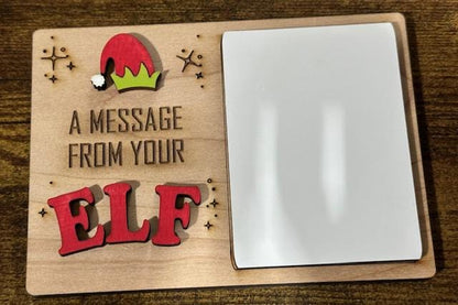 DIY Dry erase, Elf, message board, Christmas Elf, DIY, magical reusable elf prop, Christmas board, elf holiday fun, Unfinished