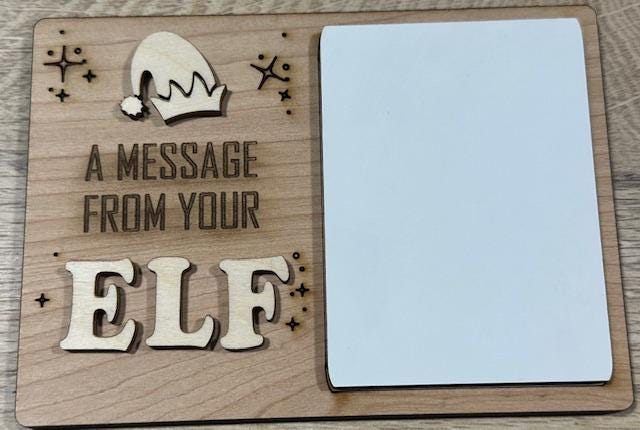 DIY Dry erase, Elf, message board, Christmas Elf, DIY, magical reusable elf prop, Christmas board, elf holiday fun, Unfinished