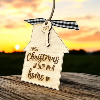 First Christmas In Our Home Ornament, Personalized New Home, First Christmas, Realtor Gifts, Housewarming, Custom Holiday Gift