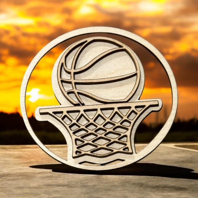 Unfinished DIY Basketball Hoop, Basketball Car Charm, DIY, Basketball Personalized, Basketball Car Charms, Unfinished, Gifts, Wooden Charms