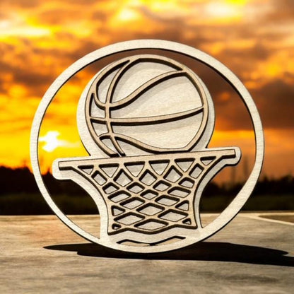 Unfinished DIY Basketball Hoop, Basketball Car Charm, DIY, Basketball Personalized, Basketball Car Charms, Unfinished, Gifts, Wooden Charms