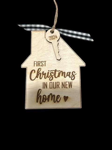 First Christmas In Our Home Ornament, Personalized New Home, First Christmas, Realtor Gifts, Housewarming, Custom Holiday Gift