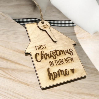 First Christmas In Our Home Ornament, Personalized New Home, First Christmas, Realtor Gifts, Housewarming, Custom Holiday Gift