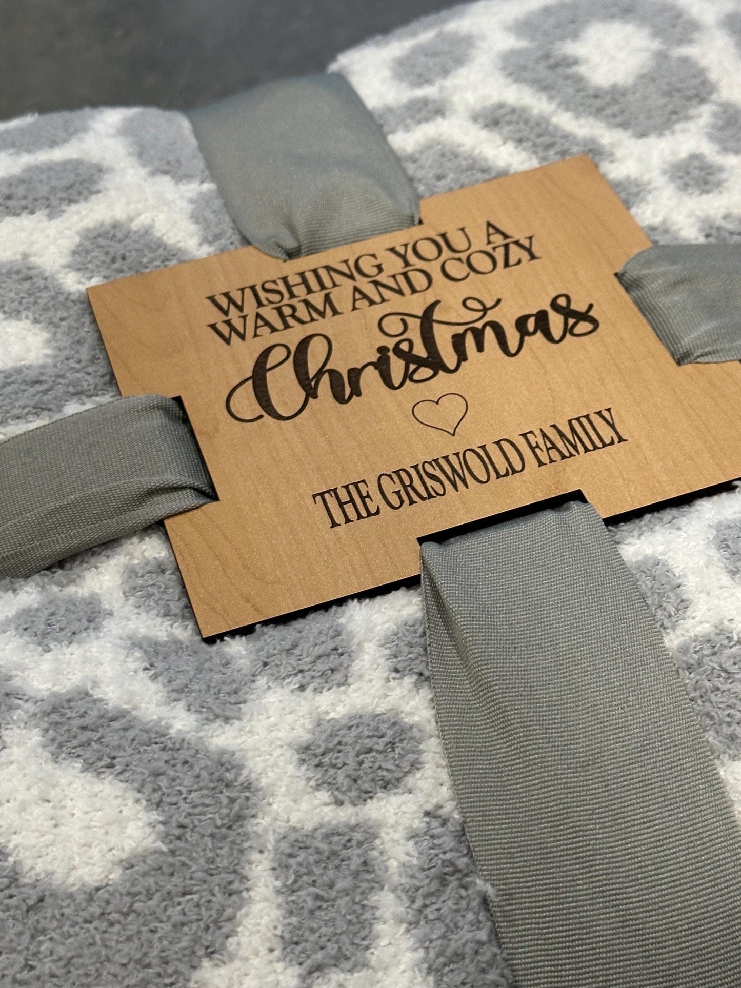 Personalized Christmas Gift, Christmas, Personalized blanket tags , Christmas Blanket Tag, Blanket Tag, housewarming, Custom made, family