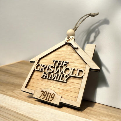 Personalized House Christmas Ornament, Personalized New Home, First Christmas, Realtor Gifts, Housewarming, Custom Holiday Gift, New House