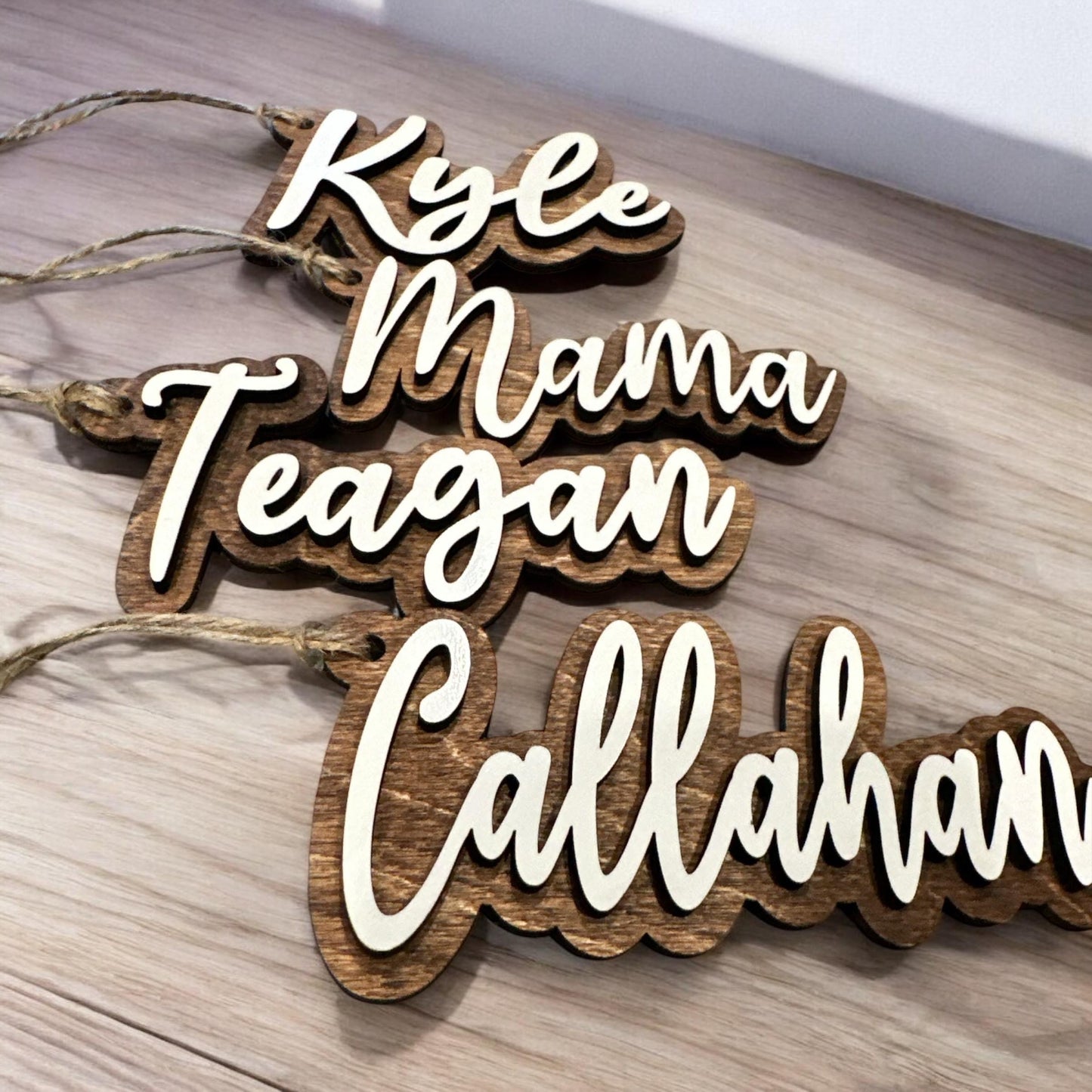 Stocking Tags, Personalized Wooden Name Tags, Stocking Tag, Wooden Name Tags, Christmas Labels, Wooden Present, Present Tags, Christmas