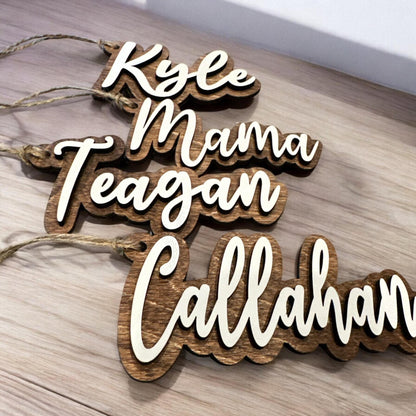 Stocking Tags, Personalized Wooden Name Tags, Stocking Tag, Wooden Name Tags, Christmas Labels, Wooden Present, Present Tags, Christmas