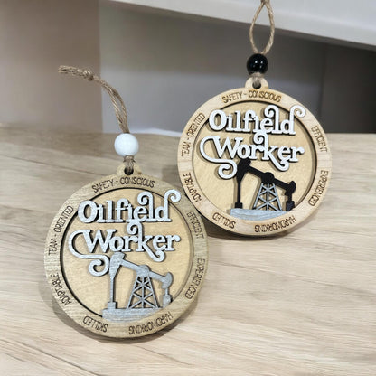Oilfield Worker Ornament, Oil Field Worker, Oilfield Worker Christmas, Oilfield Worker, Christmas Ornament, Custom, Gift