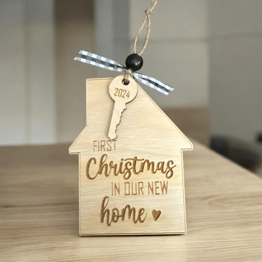First Christmas In Our Home Ornament, Personalized New Home, First Christmas, Realtor Gifts, Housewarming, Custom Holiday Gift