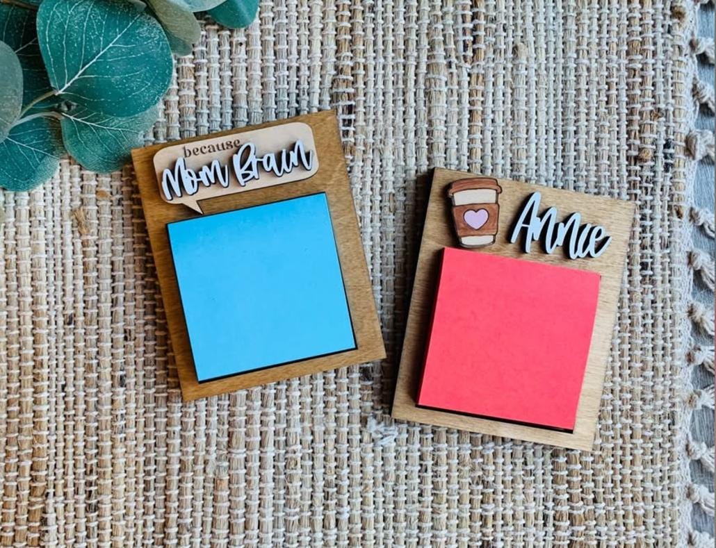 Teacher Post It note holder /Nurse POST IT / Teacher / Nurse Personalized / Personalized Note Holder